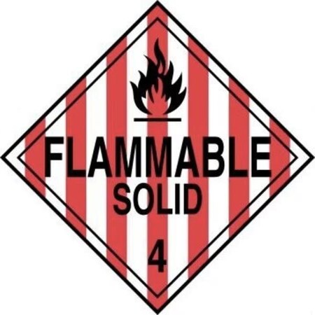 Accuform DOT PLACARD HAZARD CLASS 4 MPL401FV100 MPL401FV100